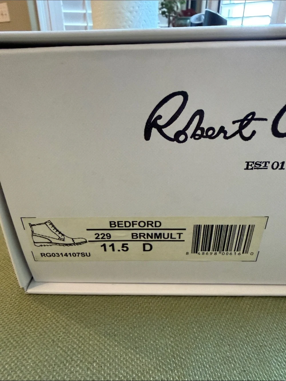 Robert Graham Bedford Chukka Boots 11.5 D Brown Multi Leather Suede Wool